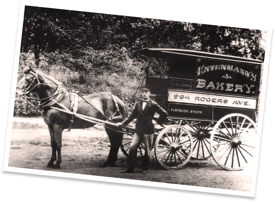 Entenmann's Horse drawn bakery wagon c. 1898