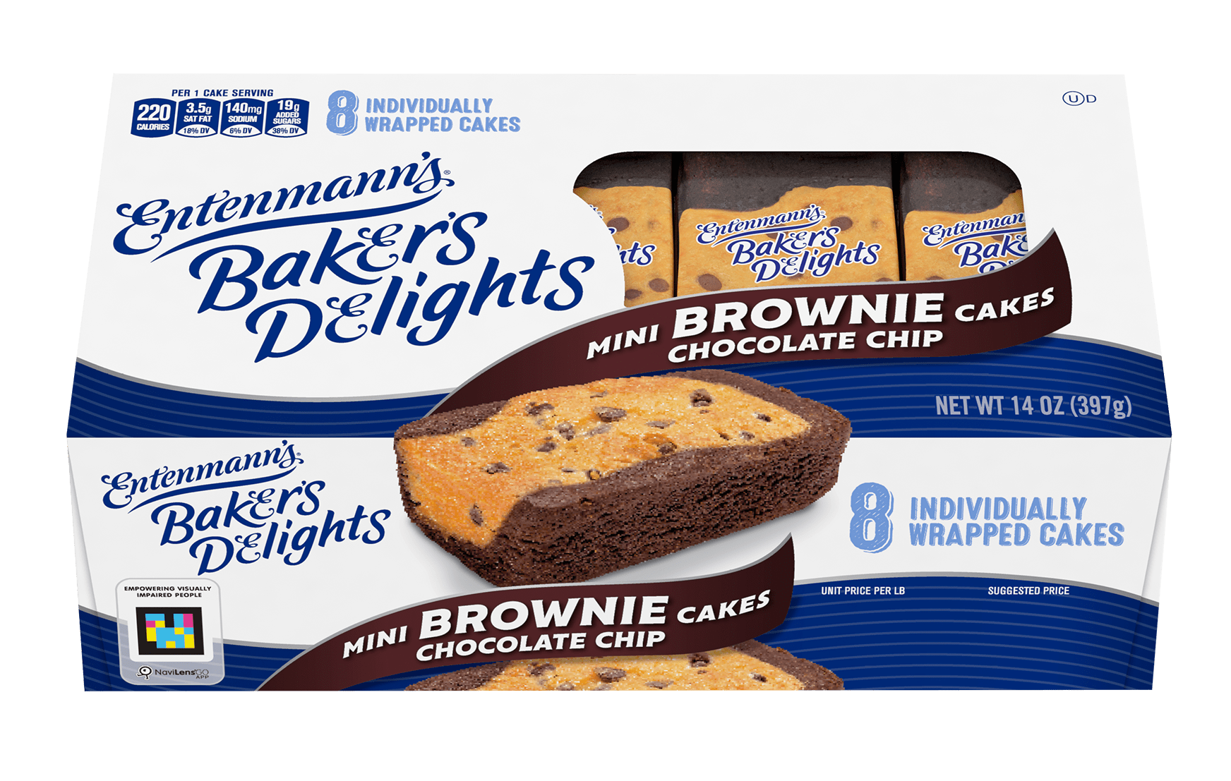 Baker's Delights Mini Brownie Chocolate Chip Cakes