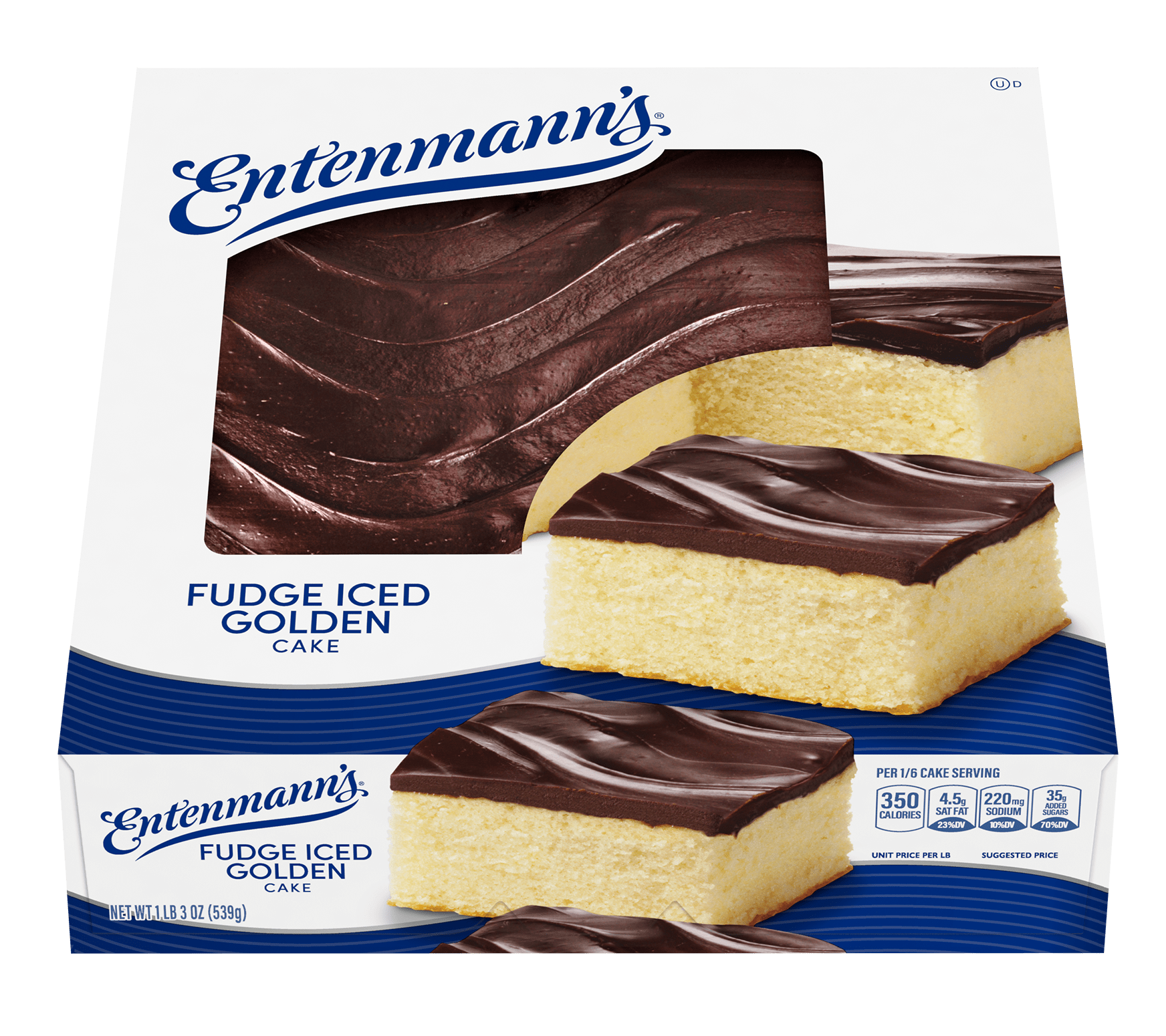 Entenmann’s Fudge Iced Golden Cake