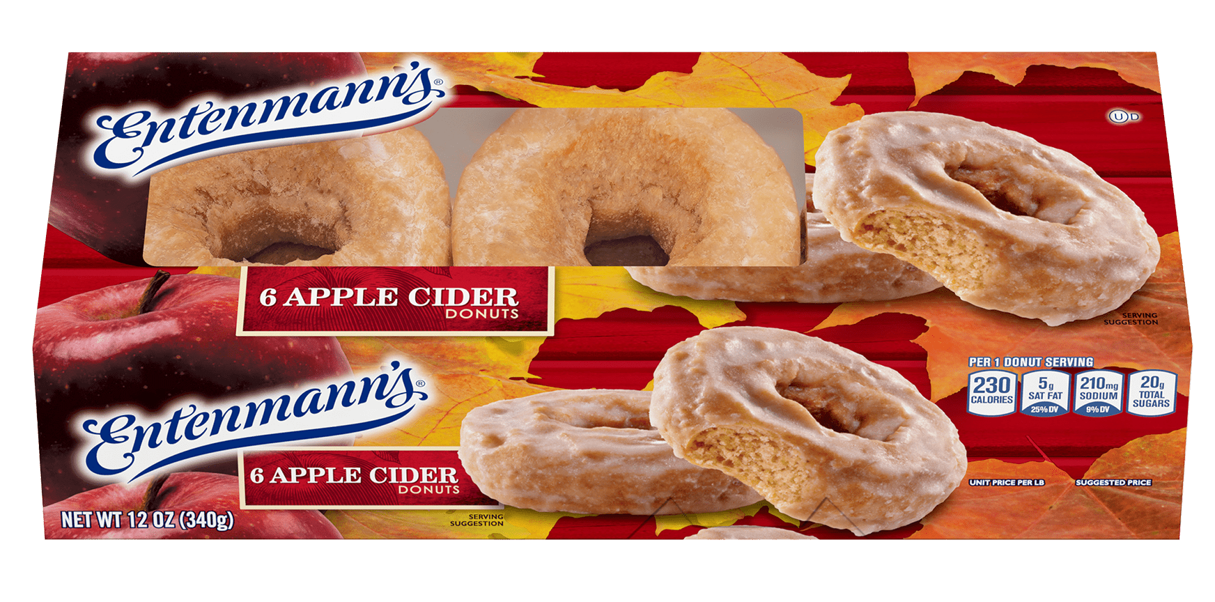 Entenmann's Pumkin Donuts, 6 Count