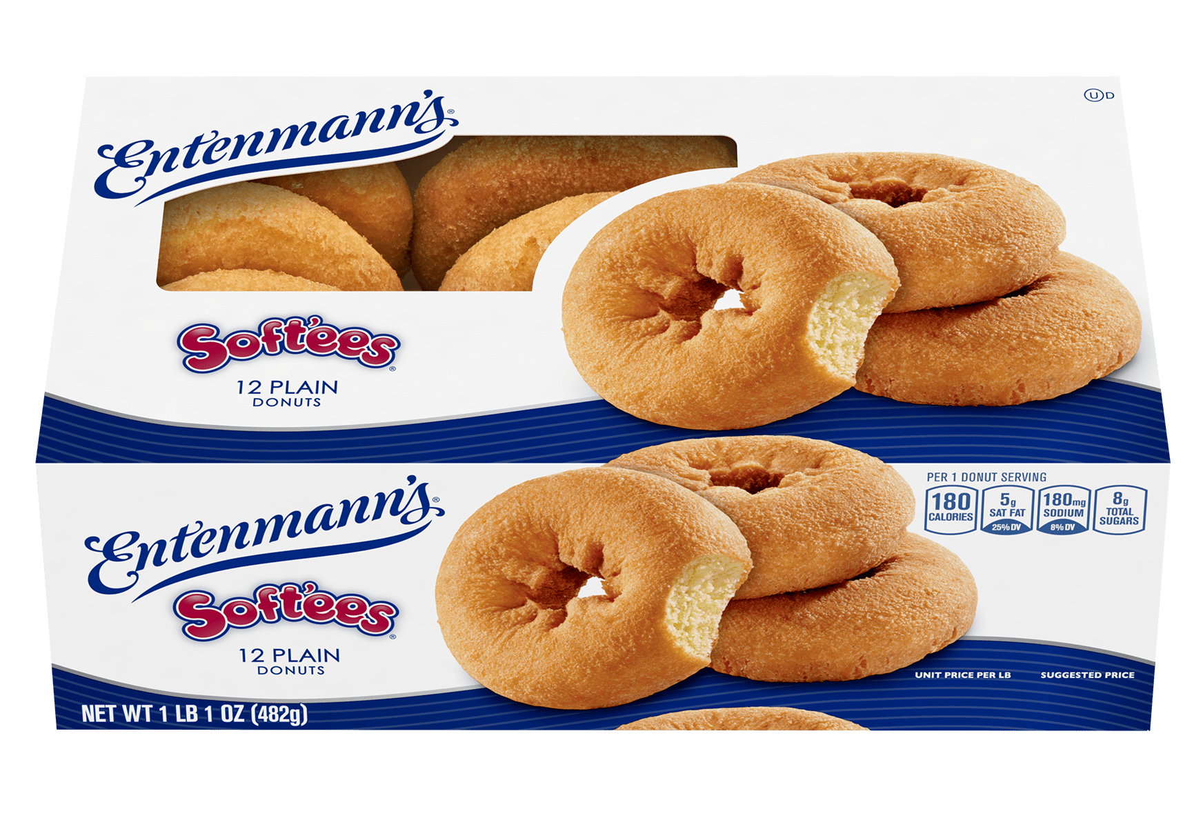 12 Plain Donuts Soft'ees Family Pack