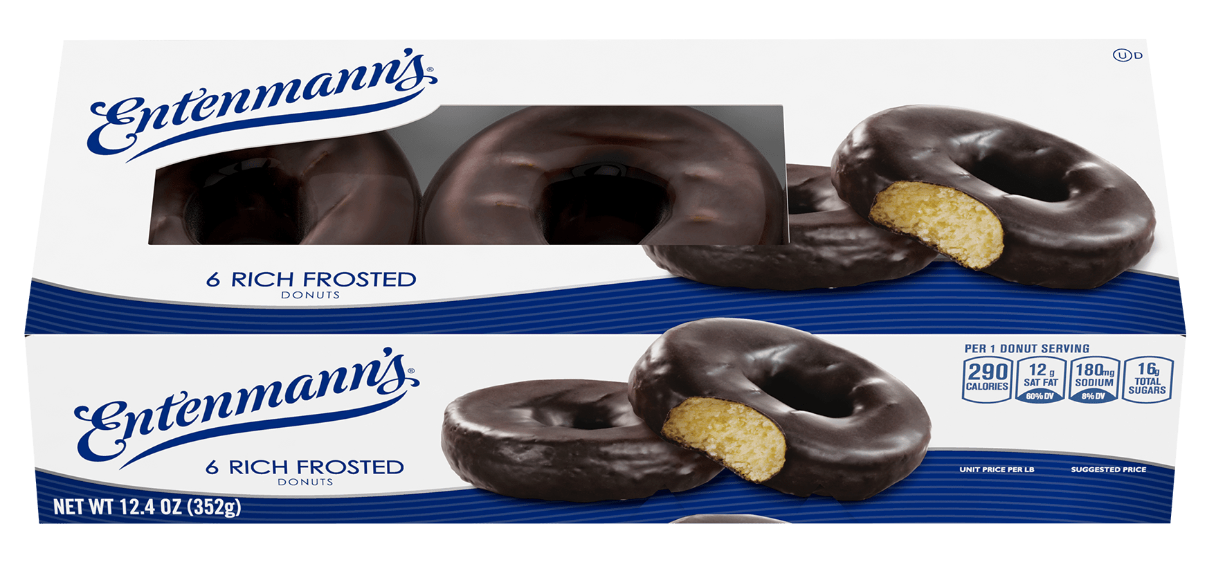 Entenmann's Rich Frosted Donuts, 6 Count