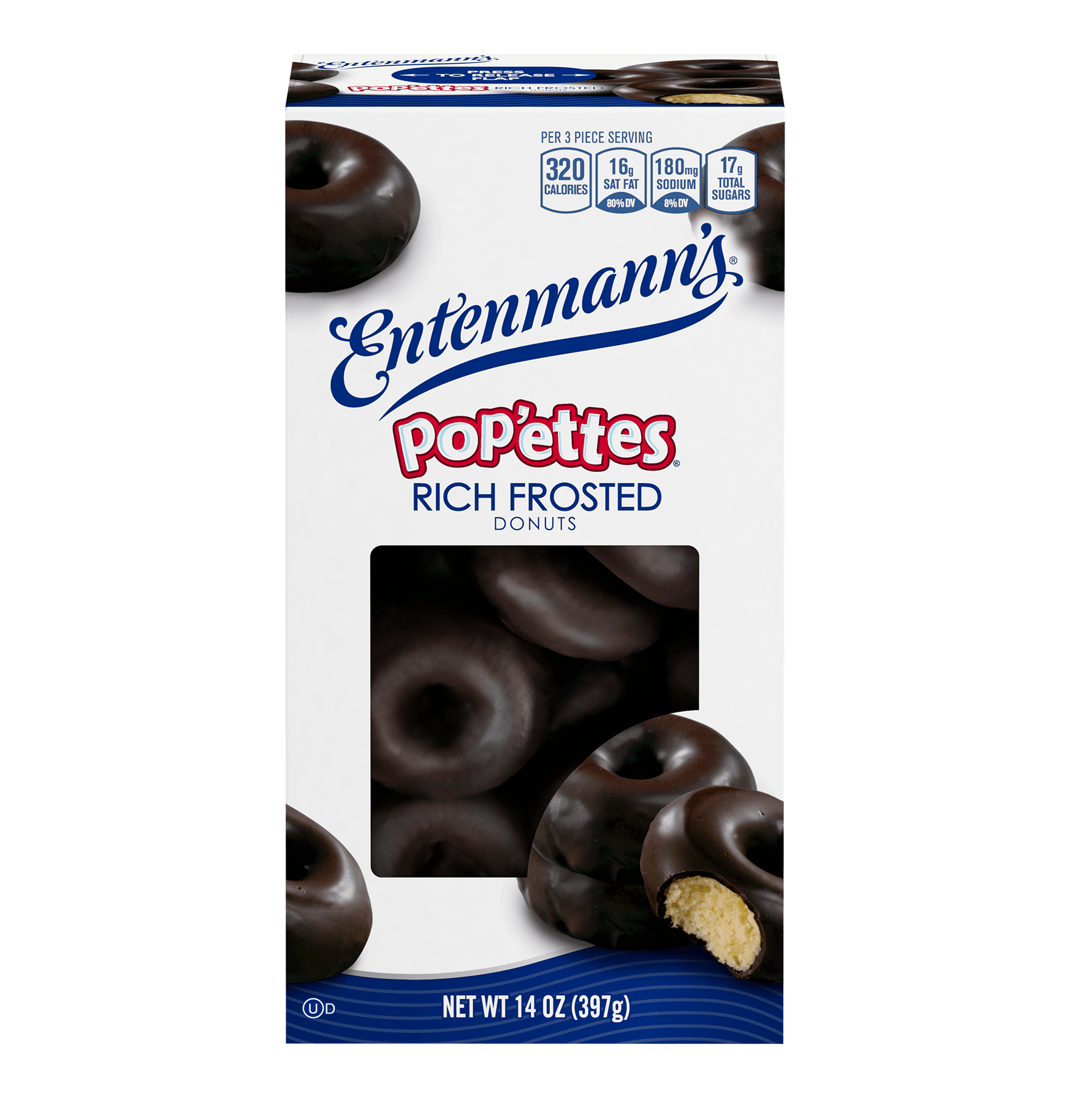 Entenmann's Pop'ettes Rich Frosted Donuts