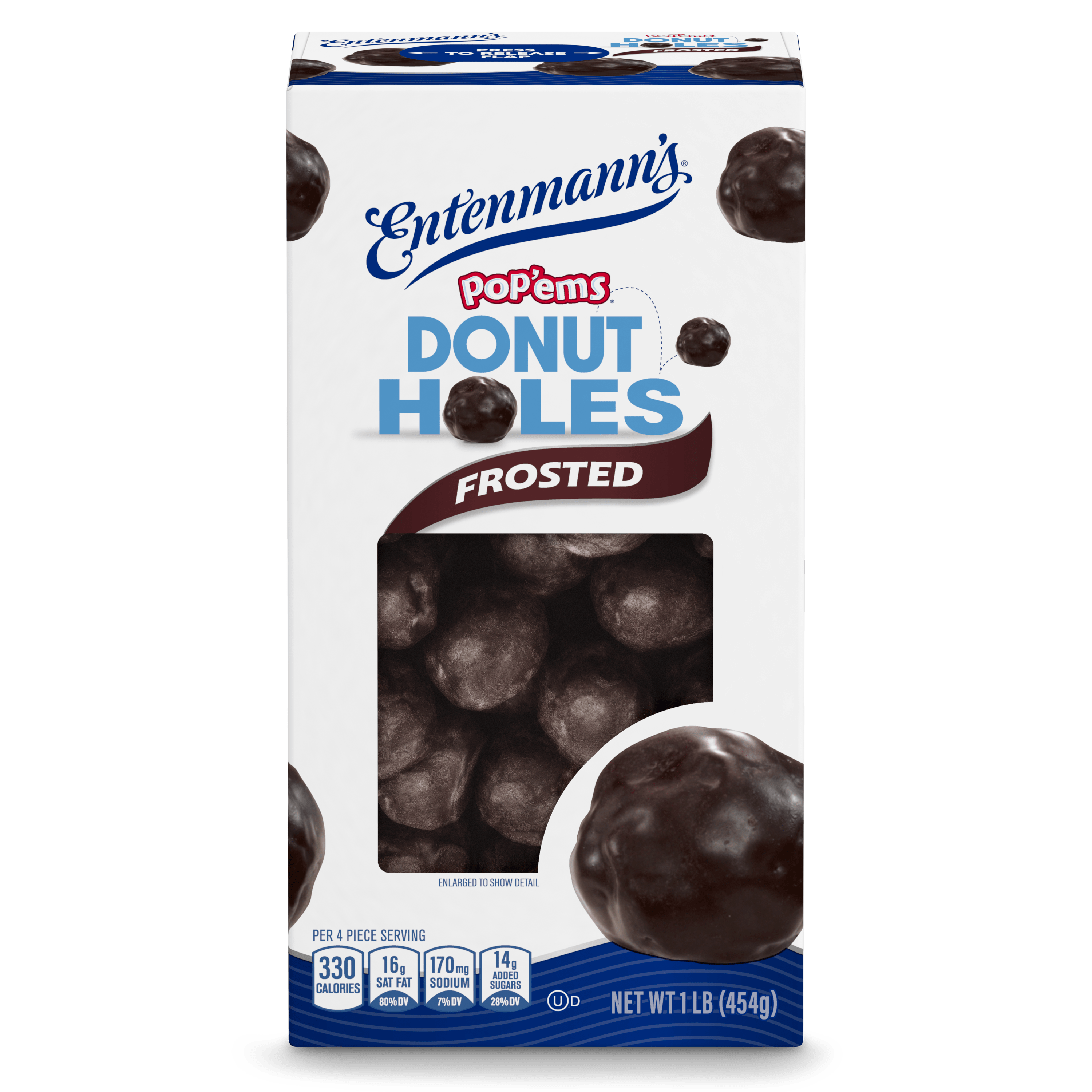 Entenmann's Pop'ems Frosted Donut Holes, 14 oz