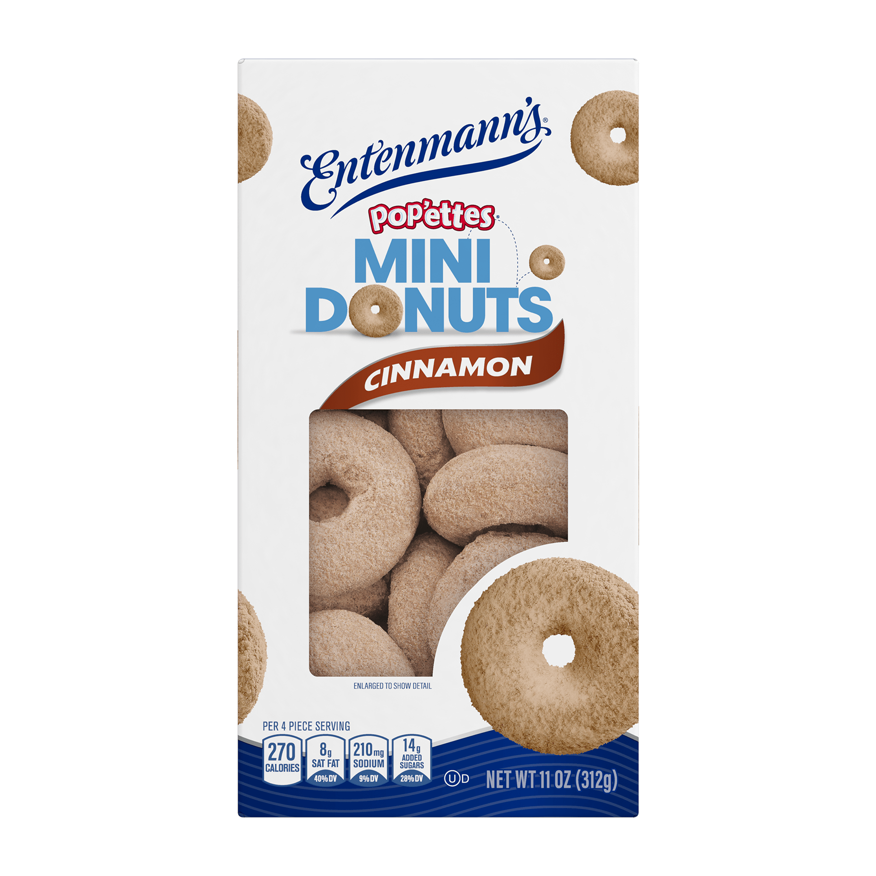 Entenmann's Pop'ettes Cinnamon Mini Donuts