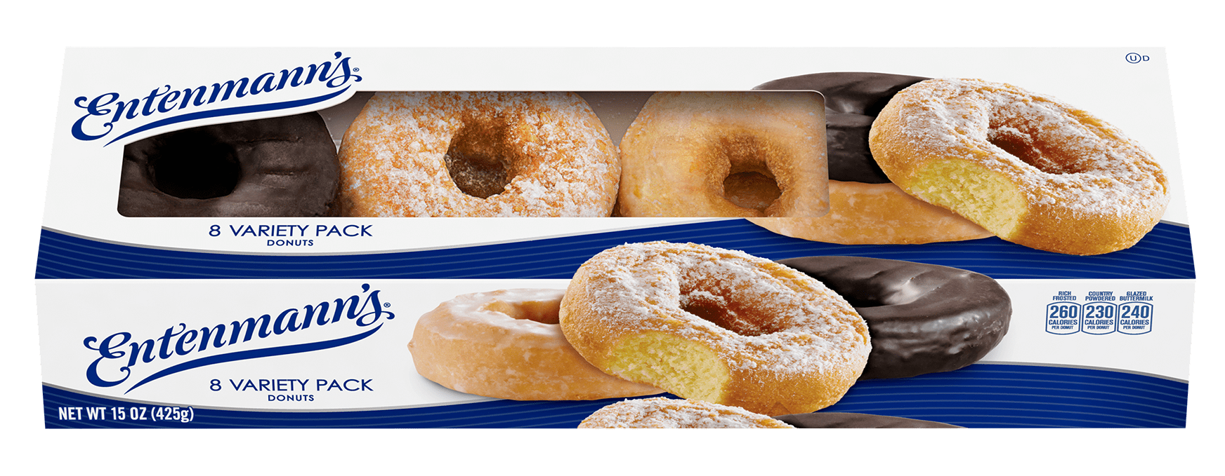 Entenmann's Variety Pack Donuts, 8 Count