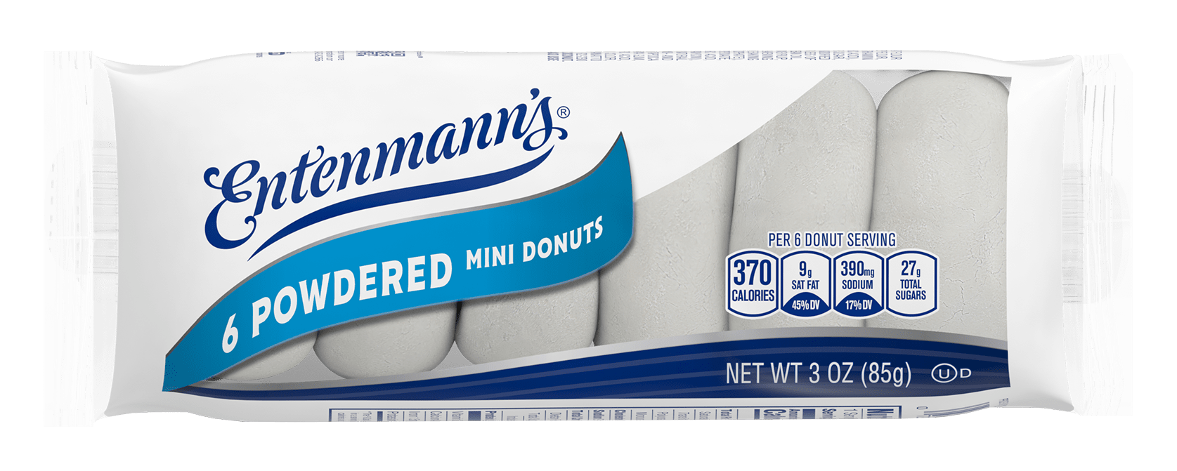 Entenmann's Powdered Mini Donuts, Individual, 6 count, 3 oz