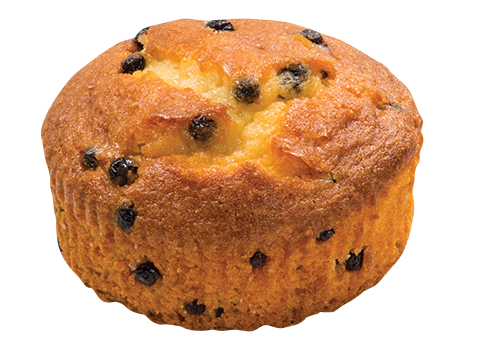 Muffins with a great blueberry taste ready for on-the-go or anytime.